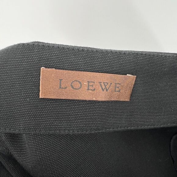 Loewe Skirt Womens US8/FR40 Black Pencil Cotton Straight Office Career Scandi - Picture 6 of 8
